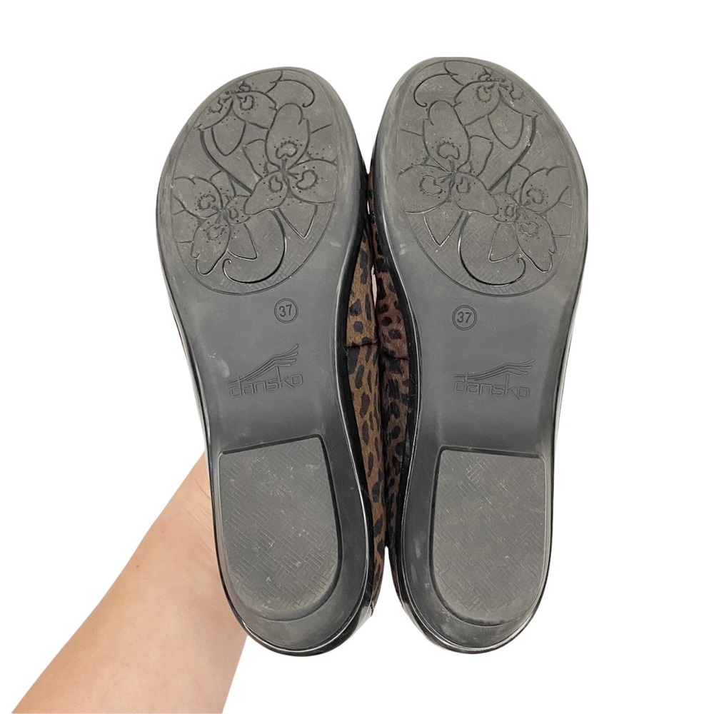 Dansko Olena Flat Calf Hair Animal Print Brown EU 37 - Picture 8 of 8
